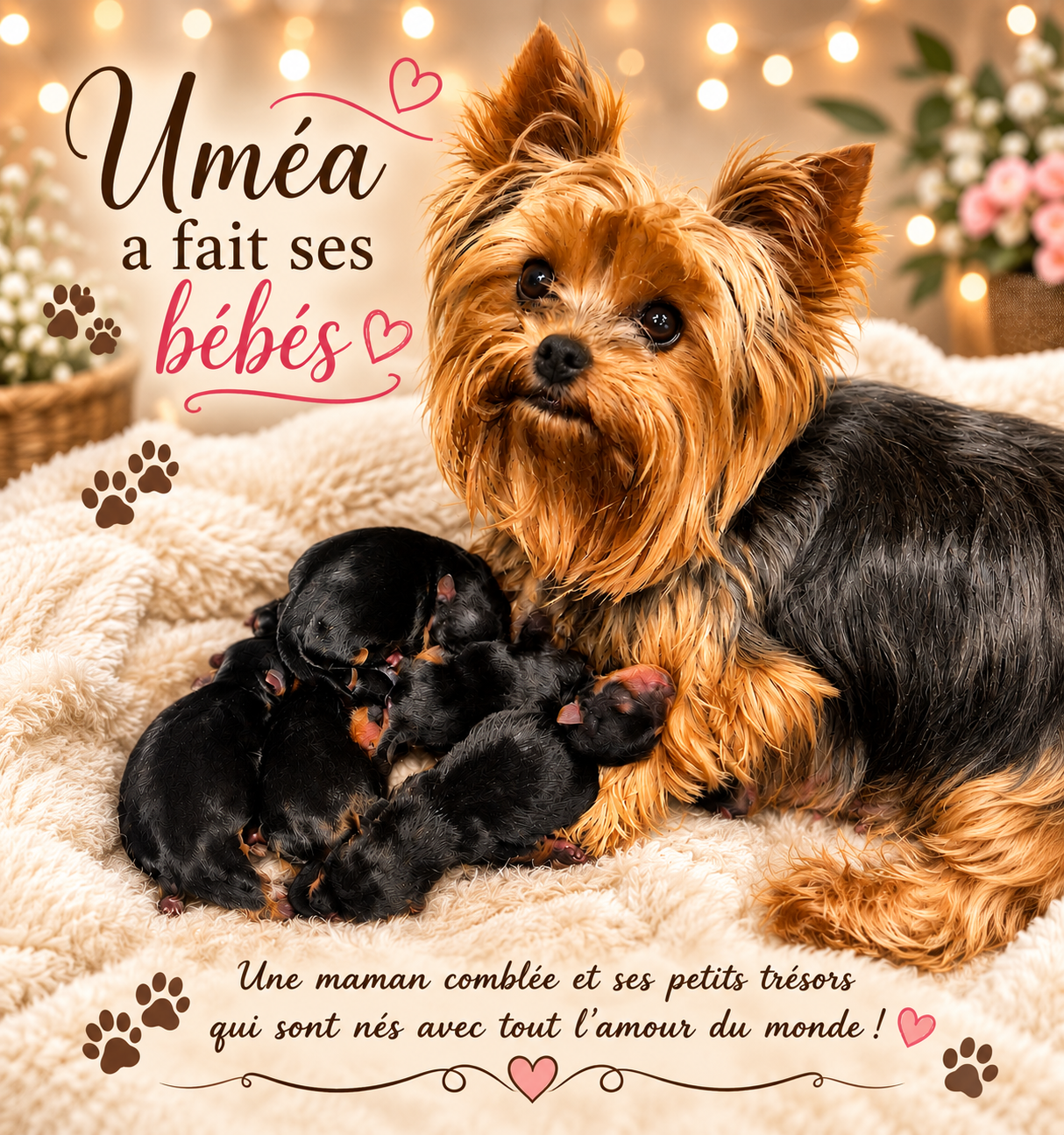 de la plaine du Jaelma - Yorkshire Terrier - Portée née le 11/07/2026